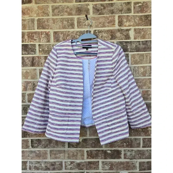 Talbots Tweed Blazer Jacket Women Size 10 - Picture 2 of 4